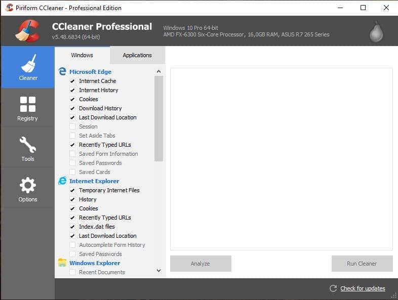 Windows 10 Hızlandırma - CCleaner