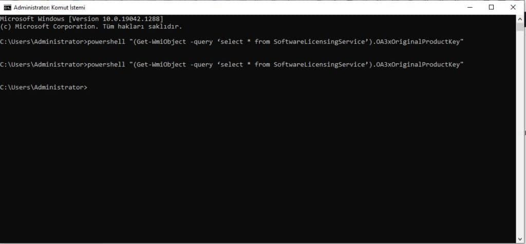 Windows 10 Ürün Anahtarı Bulma