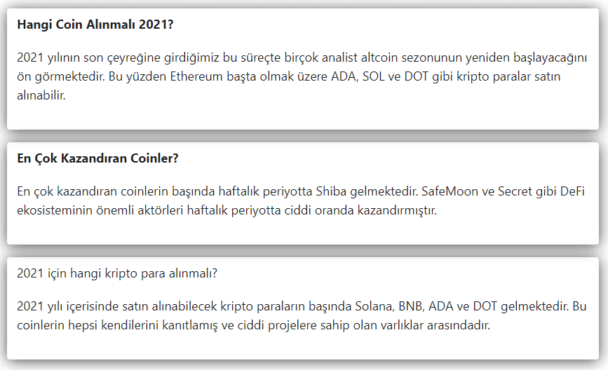 FAQ Schema Görünümü