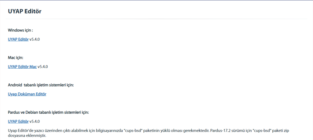 UYAP Editör
