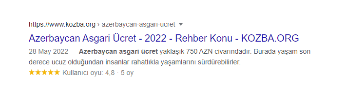 Yorum Snippetları