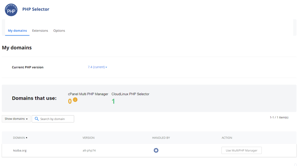 cPanel PHP Sürümü Değiştirme - 2023