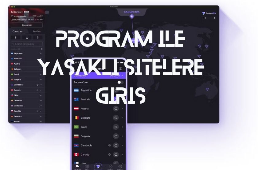 Program ile Yasaklı Sitelere Giriş