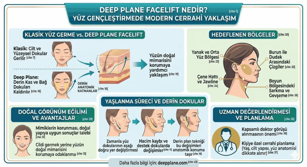 Modern Estetik Cerrahide Deep Plane Yüz Germe Tekniği