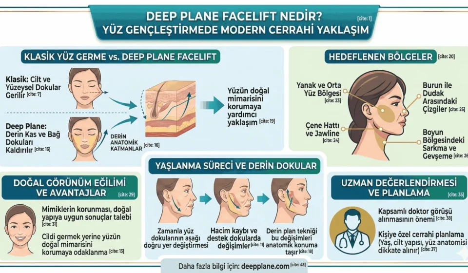 Modern Estetik Cerrahide Deep Plane Yüz Germe Tekniği